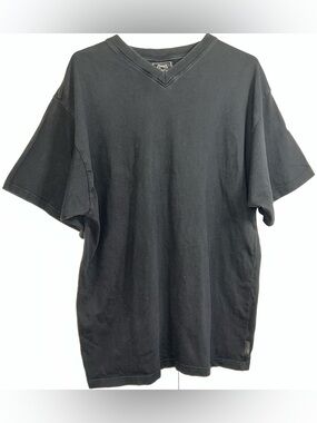 Vintage 90s Sun Faded Black Mens Extra Large Cherokee Rare V-neck Washed Boxy